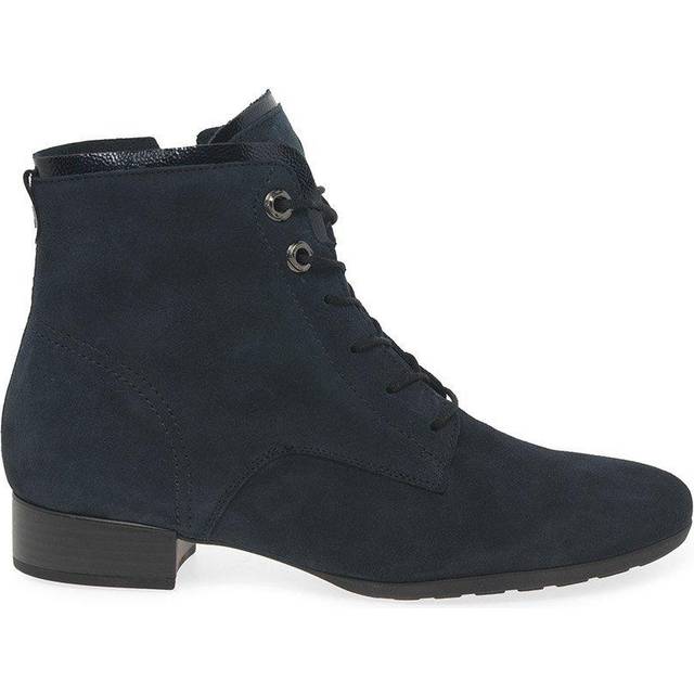 Gabor Boat Womens Ankle Boots Colour: Navy Suede, Size: 5.5
