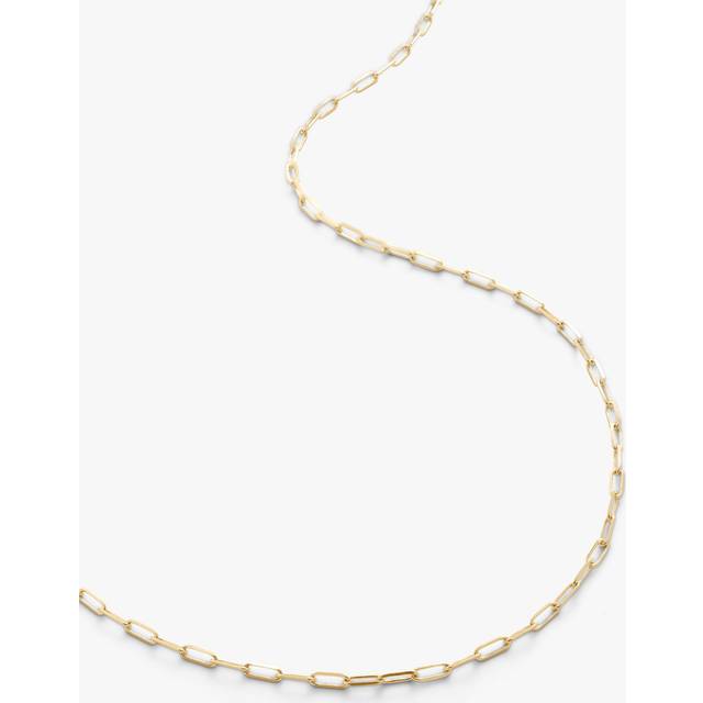 Monica Vinader Womens Gold Mini Paperclip 14ct Yellow-gold Chain Necklace 1 Size - GOLD