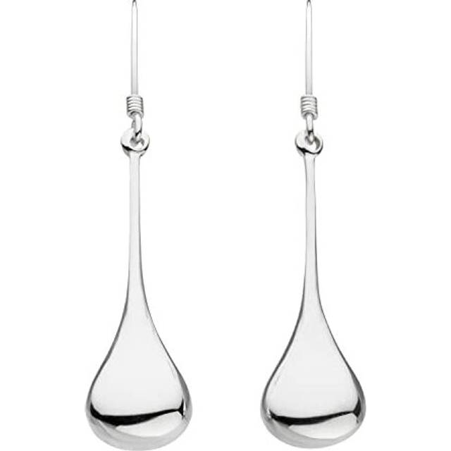 Dew Sterling Silver Bulbous Long Tear Drops 6536HP020