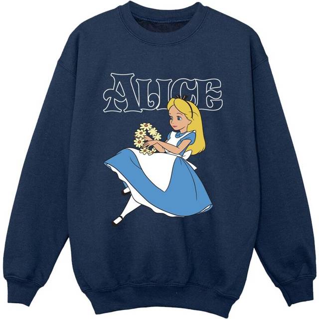 Alice In Wonderland Flowers Sweatshirt - Navy - 3-4 Years
