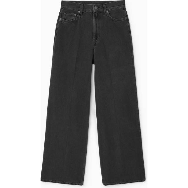 Tide Wide-Leg Jeans - Black - 25