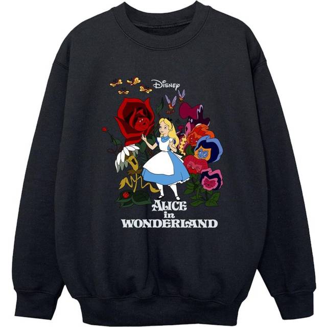 Alice In Wonderland Flowers Sweatshirt - Black - 7-8 Years