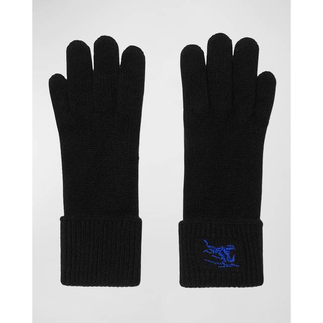 Cashmere Gloves with Embroidered Logo size S/M (S/M)