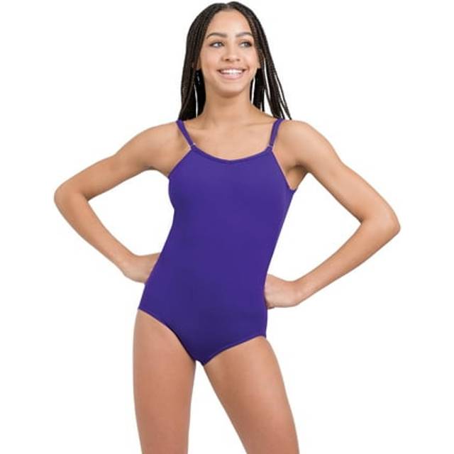 Capezio Girls' Little Camisole Leotard w/Adjustable Straps  Purple  Intermediate