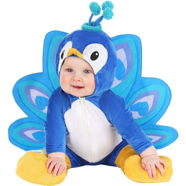 Infant Perfect Lil Peacock Costume | Baby Animal Costumes - Purple&#47;Blue&#47;White (12/18mo)