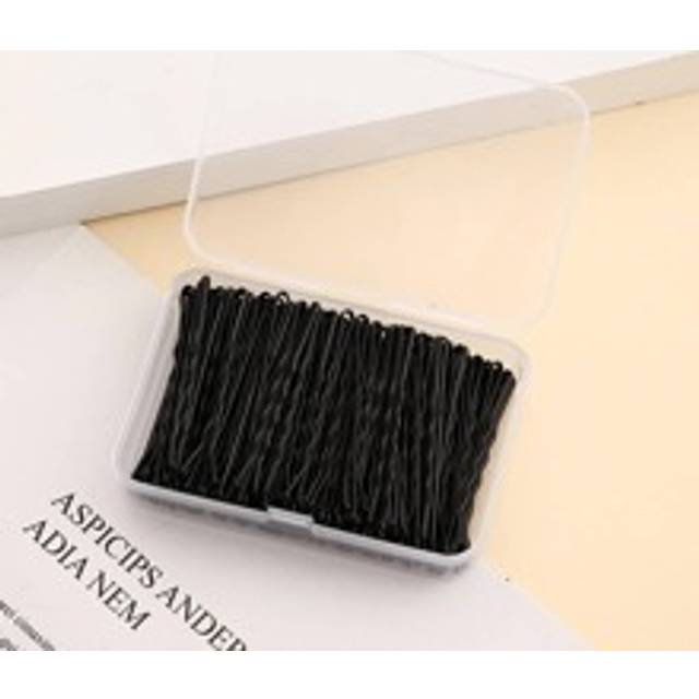 SHEIN 150pcs Women Solid Casual Bobby Pin For Daily Life Hair Clips, School Stuff