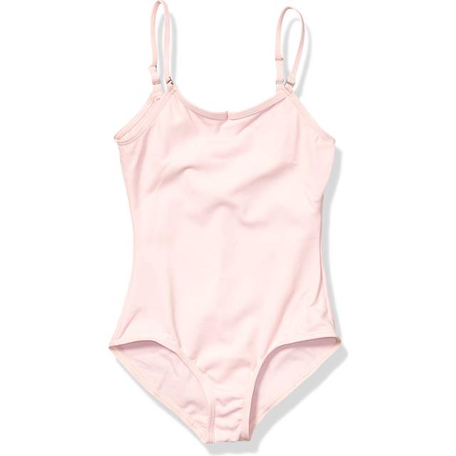 Capezio girls Camisole Leotard W/ Adjustable Straps Jumpsuit  Pink  La