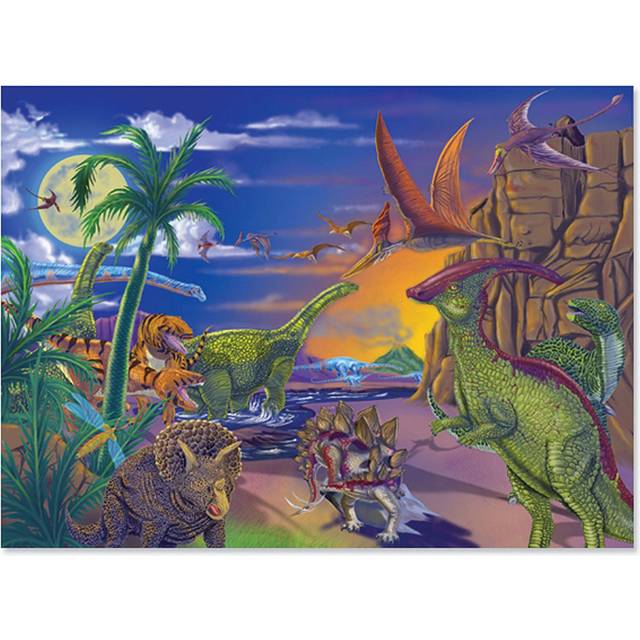 Melissa & Doug Land of Dinosaurs Jigsaw Puzzle (60 pcs) - FSC-Certified Materials