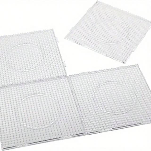 Pana-beads 4pcs 14.5*14.5cm Large Plastic Template Board For Kids Puzzle DIY Handicrafts, 5mm Fuse & Perler Beads, Beading Supplies, Beading & Jewelry Making