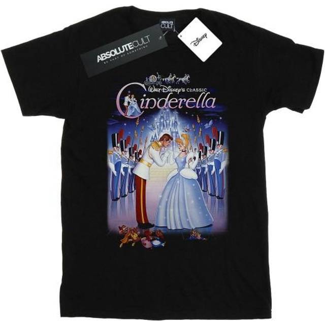 Cinderella Collage Poster Cotton T-Shirt - Black - 3-4 Years