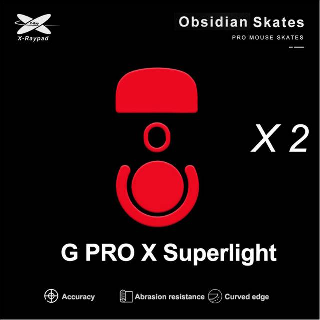 X-raypad Obsidian Mouse Skates Logitech G-Pro X Superlight