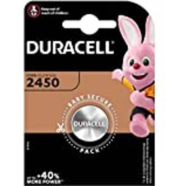 Two (2) X Duracell CR2450 Lithium Coin Cell Battery 3v Blister Packed