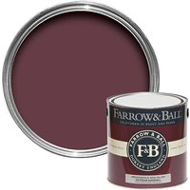 Farrow and Ball Exterior Eggshell, Preference Red No. 297 2.5L, Exterior Eggshell Paint with 6 Year Protection, Paints, Fence P