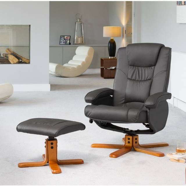 Severn Swivel Recliner - Cream - White