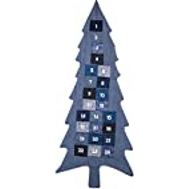 XXL Adventskalender för fyllning av julgran av tyg för att hänga upp jul, julkalender gör-det-själv från Pajoma