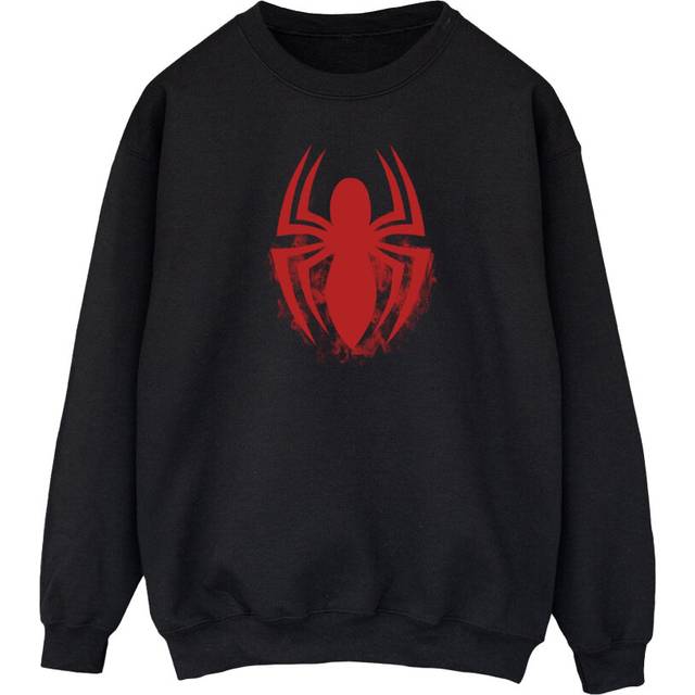 (XL, Black) Spider-Man Mens Emblem Logo Sweatshirt