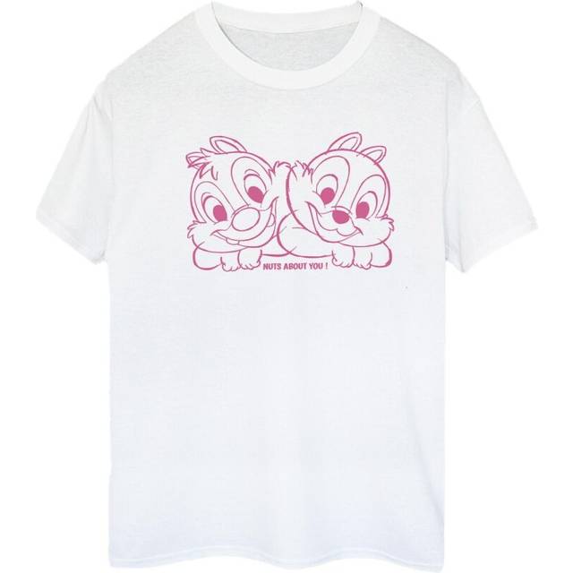 Chip ´n´ Dale Nuts About You Cotton Boyfriend T-Shirt - White