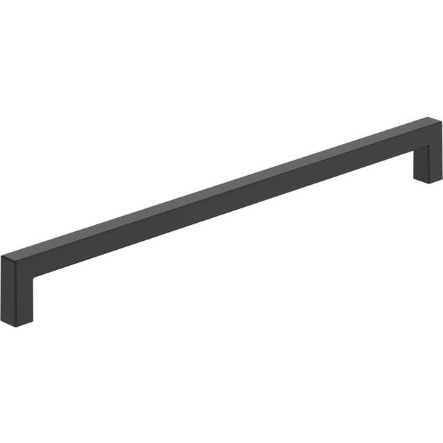 Amerock BP36910FB | Matte Black Cabinet Pull | 10-1/16 in (256 mm) Center-to-Center Cabinet Handle | Monument | Drawer Pull | Kitchen Cabinet Handle |