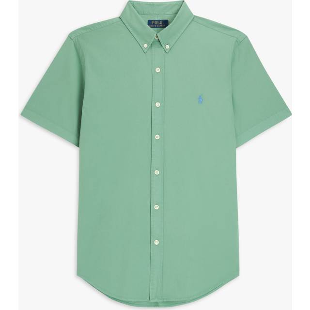 Polo Ralph Lauren Slim-Fit Cotton-Poplin Shirt - S - Green