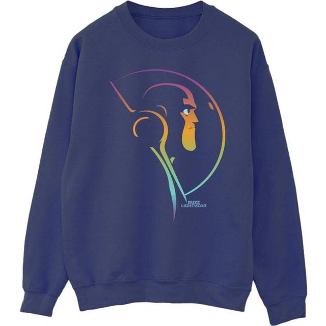 Disney Men Lightyear Blended Stare Sweatshirt in Navy | Size: Small