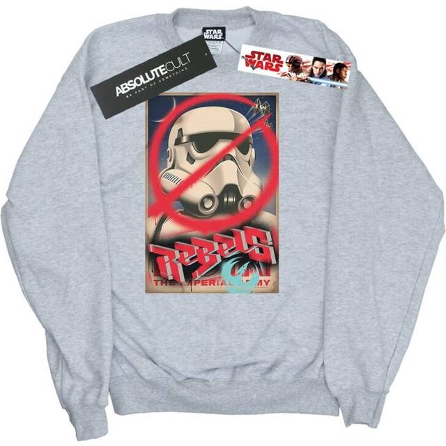 (L, Sports Grey) Star Wars Mens Rebels Poster Sweatshirt