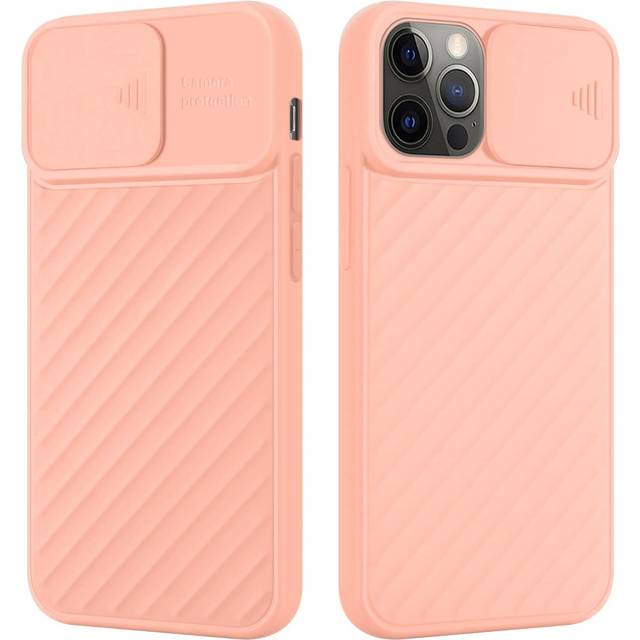 (Matt Pink) Cadorabo case for Apple iPhone 13 PRO TPU silicone cover camera protection Display Saver Display Protection