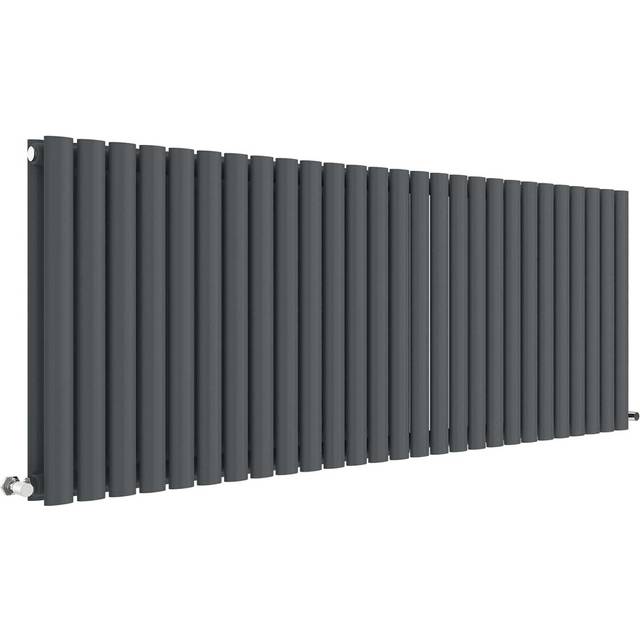 Aspire - Hudson Reed Revive Double Designer Horizontal Radiator 600mm h x 1572mm w - Anthracite