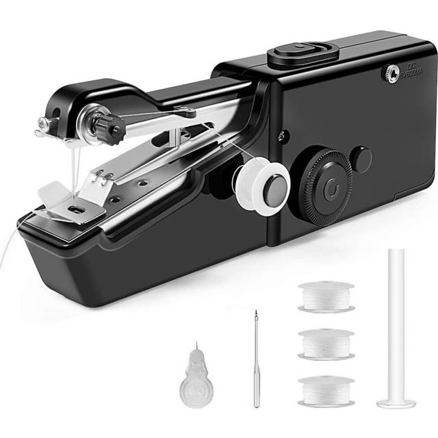 Handheld Sewing Machine, Portable Mini Sewing Machine for Beginners, Cordless Electric Stitching Machine with Sewing