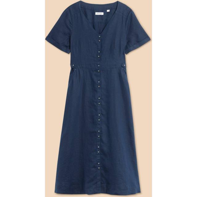 White Stuff Ivy Linen Midi Dress