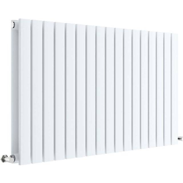 Aspire - Hudson Reed Sloane Double Designer Horizontal Radiator 600mm h x 992mm w - Satin White