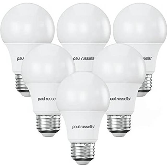 paul russells LED Light Bulbs Edison Screw E27, 60w Bulb, 10W 806LM LED Bulbs, 6500K Day Light, Classic Frosted A60 ES GLS Standard Energy Saving