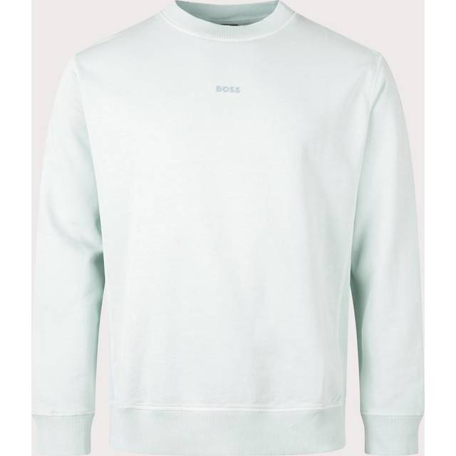 Hugo Boss, Sweatshirts & Hoodies, Herr, S, Bomull, Grön Bomull Herr Tröja - green (S)