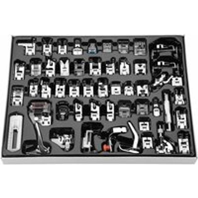 52pcs Professional Presser Feet Walking Stitch Multi-Functional Foot Sewing Machine Part for Brother, Singer and Home Sewing Machine