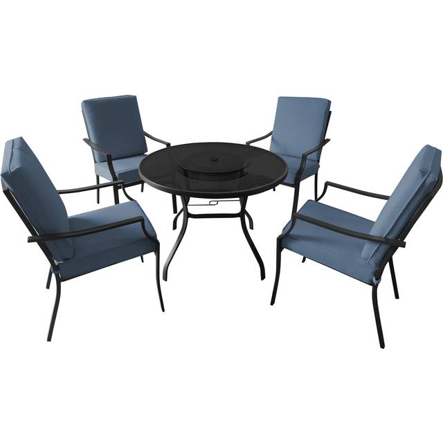 Sardinia 5 Piece Patio Dining Set - Blue