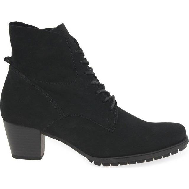 Gabor Optimum Womens Ankle Boots Colour: Black Nubuck, Size: 8