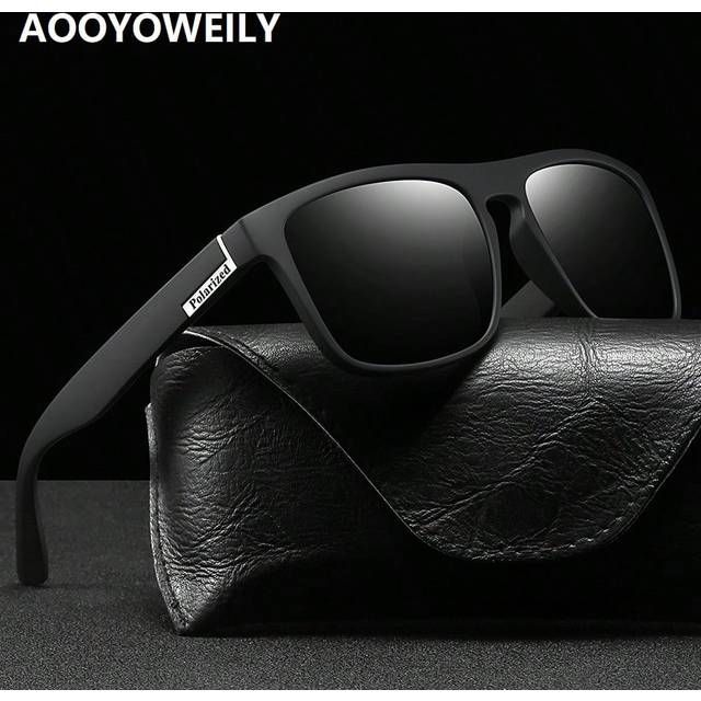 SHEIN 1 Pair Classical Sports Fashion Polarized Fashion Glasses, Fashionable Square Retro Driver Fishing Cycling Fashion Glasses For Men, Luxury Brand Desig