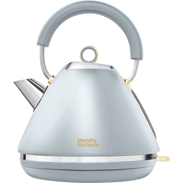 Accents Gold Pyramid Kettle Ocean Grey