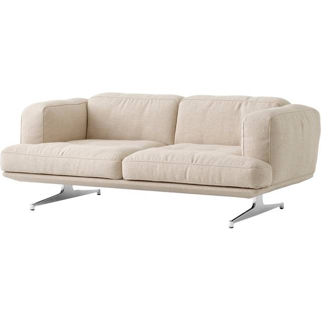 &Tradition Inland AV22 soffa 2-sits Clay 0011-polished aluminium