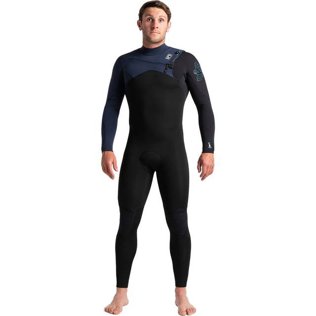 C-Skins Session 4/3 Chest Zip Steamer - Black/Slate Diamond - XL
