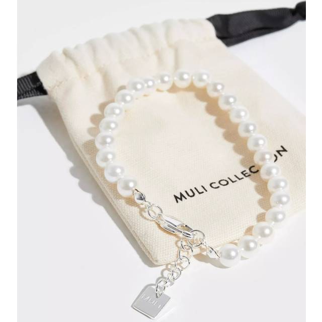 Muli Collection Pearl Bracelet - 18+2cm Armband Silver