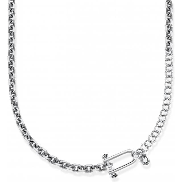 Thomas Sabo Mens Silver-coloured Iconic Skull Sterling Silver Necklace 45-55cm - silver-coloured