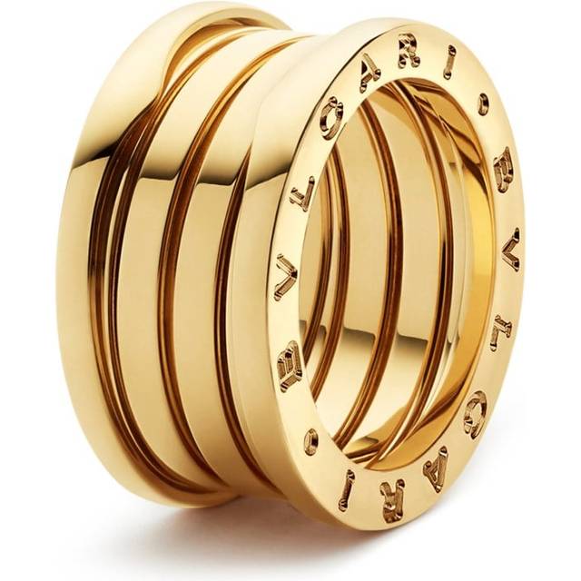 Bvlgari Womens Yellow Gold B.zero1 Four-band 18ct Yellow-gold Ring 53mm - YELLOW GOLD