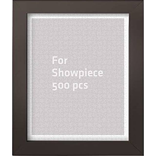 Pintoo Jigsaw Puzzle Frame Tailor-made 500 Pieces Puzzle ONLY - Dark Brown - Effortless & Toolless Assembly NO Glue Required [W1027]