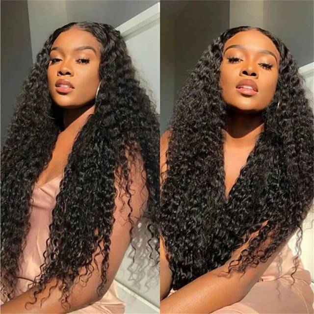 9AM Hair Kinky Curly Hair Extension Virgin Human Hair Weaving 3 Bundles Kinky Curly Remy Hair 100% Human Hair Weaves Extension Natural Color
