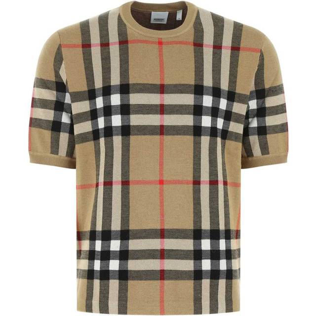Burberry SS21 Check Jacquard Male Cream-coloured 80435711 - Creamy