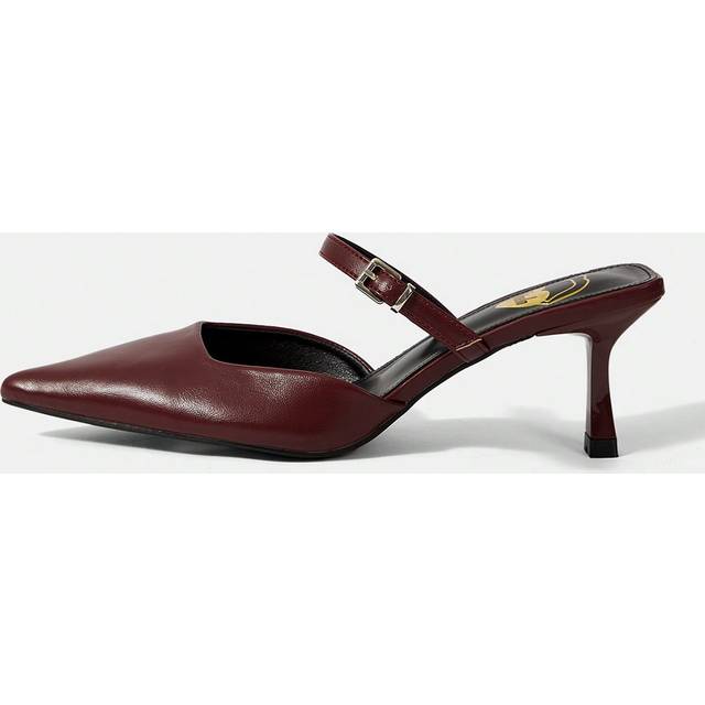 Cuccoo Ls-311-4 Wine Red Ladies&#39; Pointed Toe High Heels For Summer Graduation Heels Prom Heels Vacation Shoes Summer Elegant Heels Elegant Basics Business Ca