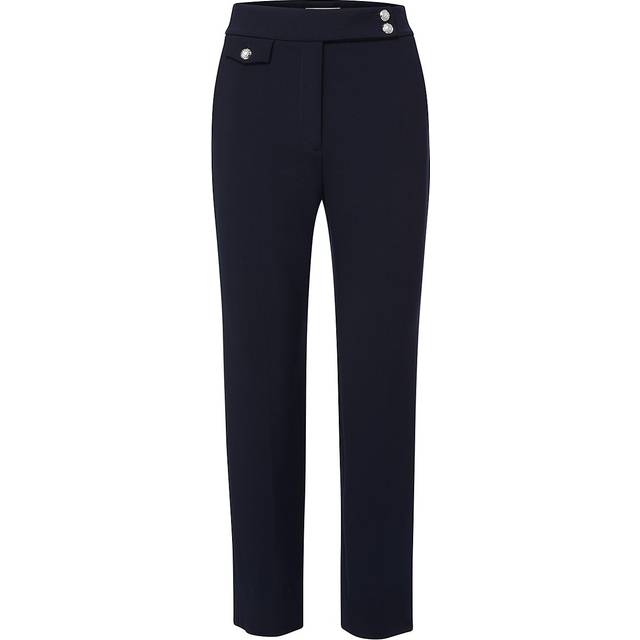 Veronica Beard Renzo Slim-Leg Pant Navy Silver - Navy/Silver - 4