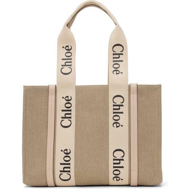 Chloé "Woody" Medium Tote Bag - Beige - U