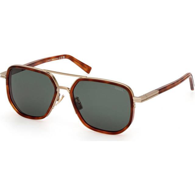 Zegna EZ0232-H Sunglasses 52N Dark Havana