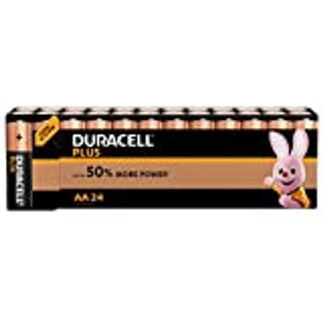 Duracell AA Alkaliska Batterier, Svart/Koppar, 24 st